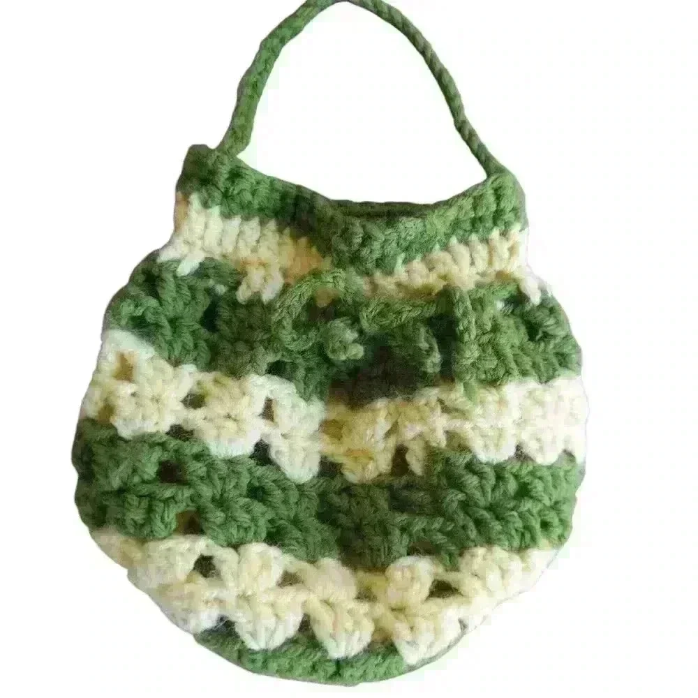 Handmade Adorable Little Girls Crochet Pouch/ Purse